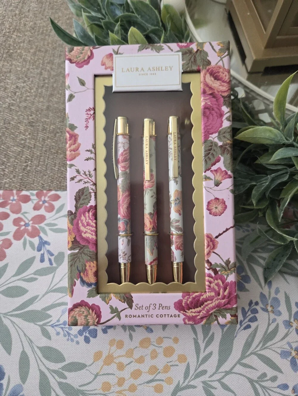 Laura Ashley Set of Three Floral Pens